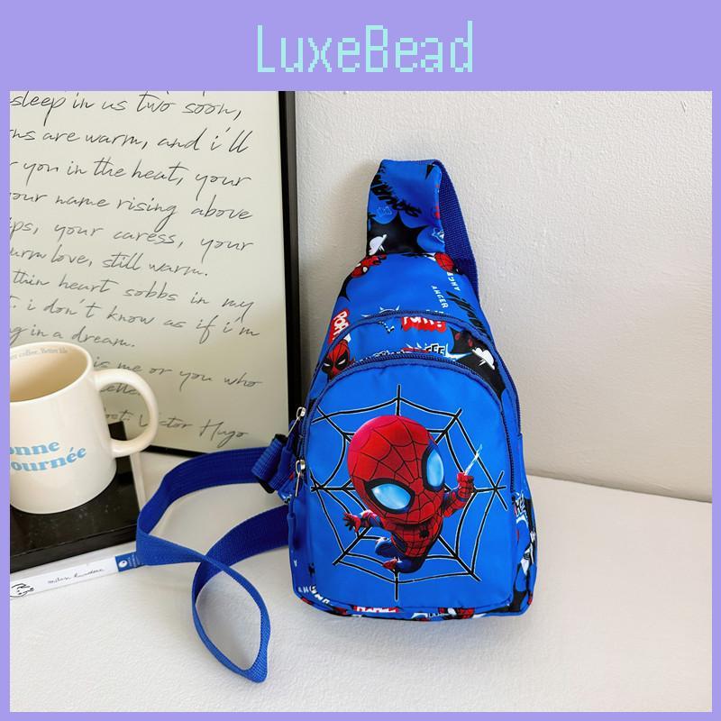 Spiderman Cartoon Kids Nylon Casual Shoulder Bag With Fun Pattern Children For