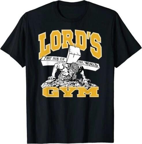 

Lord#039s Gym TShirt – Funny Jesus Christian Faith Workout Parody Tee Unisex T-Shirt XL