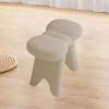 Vanity Stool Chair Lambswool Foot Stool for Makeup Room Living Room Bedroom