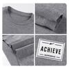 Huili Men's Winter Round Neck Pullover Knit Sweater