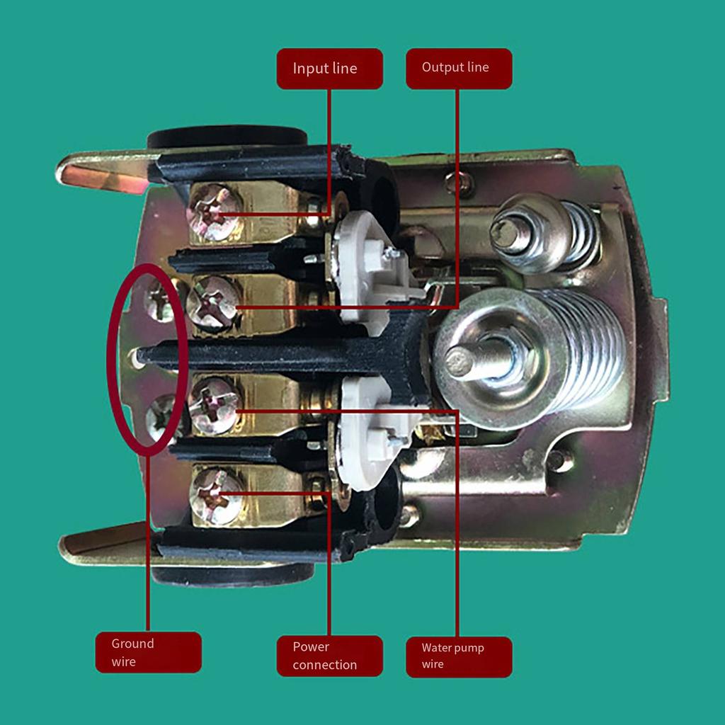 Adjustable Water Pump Pressure Controlled Switches Portable Accessory for Home and Garden Irrigations Systems Use