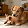 Durable Plush Dog Toy with Squeaker Soft Chew Resistant Material Interactive Pet Toy for Small Medium Large Dogs
