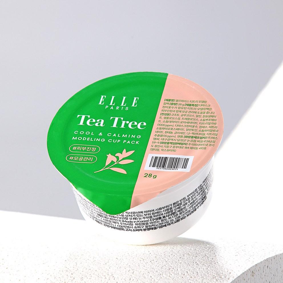 ELLE PARIS Máscara Modeladora Estética para Copo Árvore do Chá & Fresca, 1 unid.