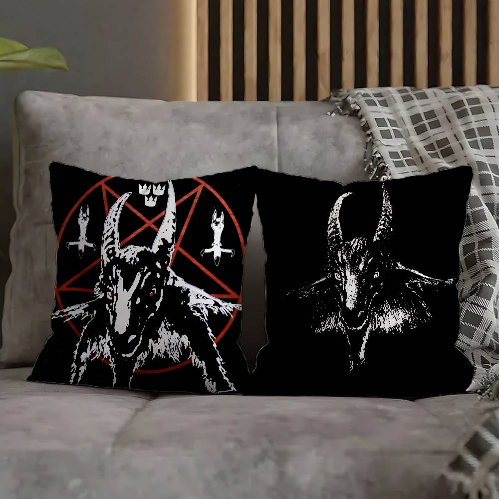 B-BathoryS Band Quorthon Throw Pillow Case For 45x45cm 40x40cm 55x55cm 50x50cm 30x30cm Square Car Pillowcase Shell