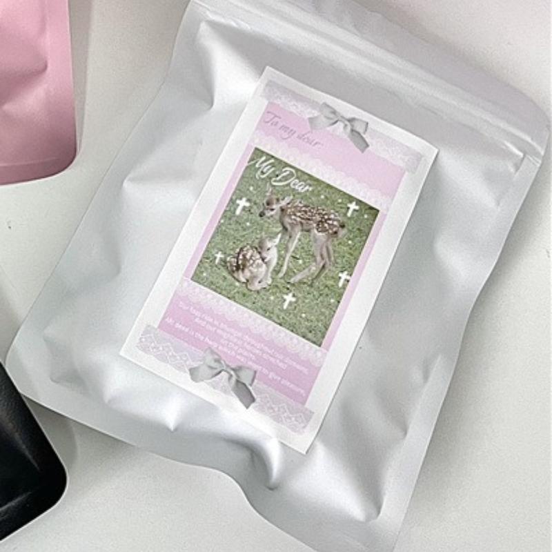 10Pcs/pack Candy Color Thickened Self-sealing Bag Transparent Ziplock Bag Gift Packaging Sealed Bag