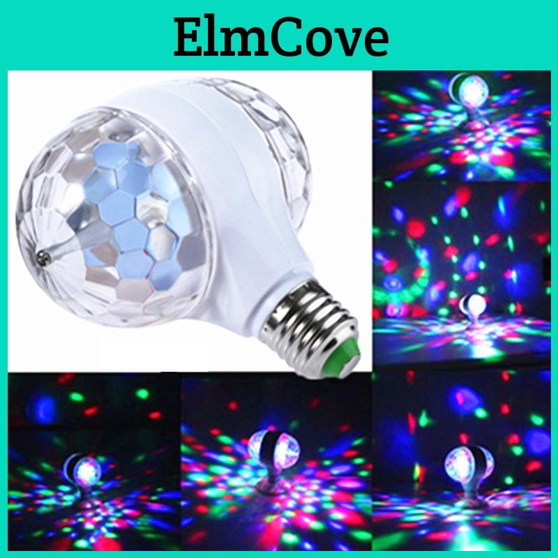 E27 6w Double-headed Led Ball Stage Rgb Light Bulb Perfect For Ktv And Disco Parties