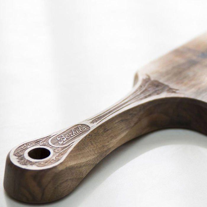 Prkénko na krájení - berkel - volano - dřevo bukové - 395x200x25mm - klasický design