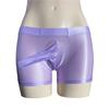 Sexy Men Hot Short Panties U Bulge Pouch Boxer Oil Shiny Glossy Smooth Lingerie Cock Ring Underwear Breathable Briefs