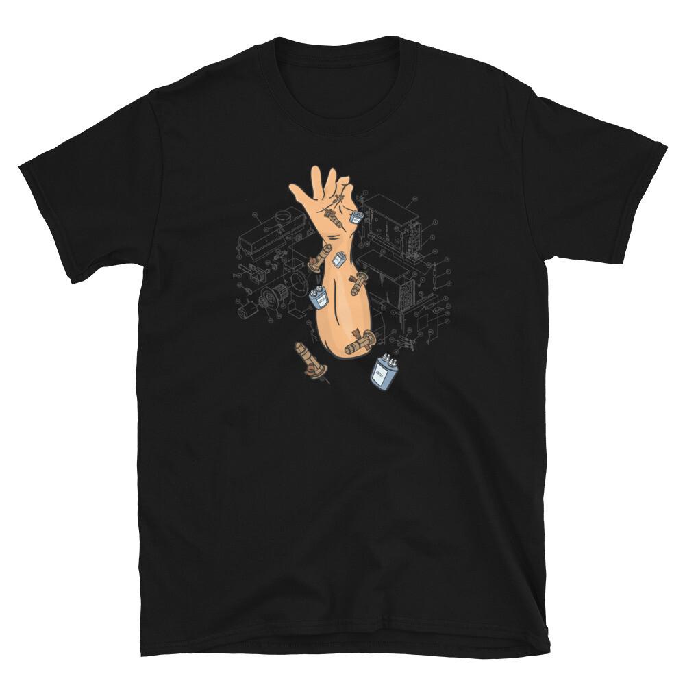Funny HVAC Tech Technician Heating HVAC Tool Cooling TShirt Unisex T-Shirt XL