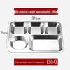 Anmu 304 Stainless Steel Divided Meal Tray