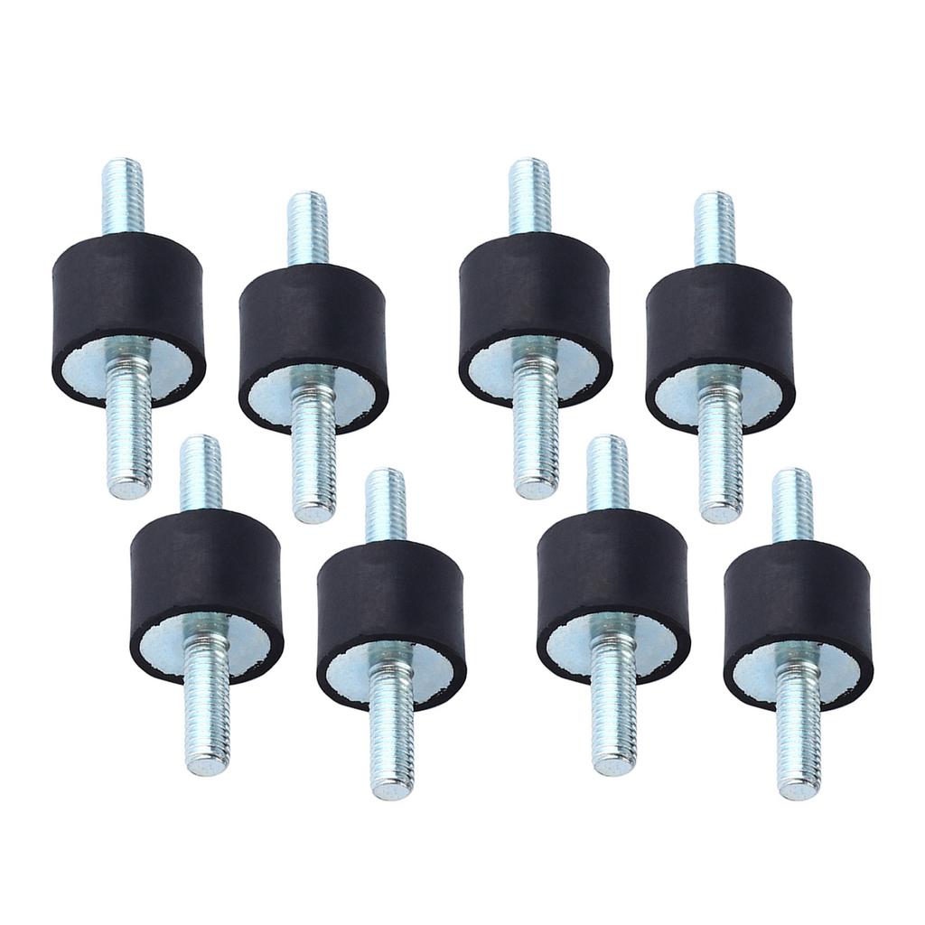 8 Stück Gummi-Isolatorhalterungen Antivibrationsbolzen Doppelseitige Schraube M6 20x15