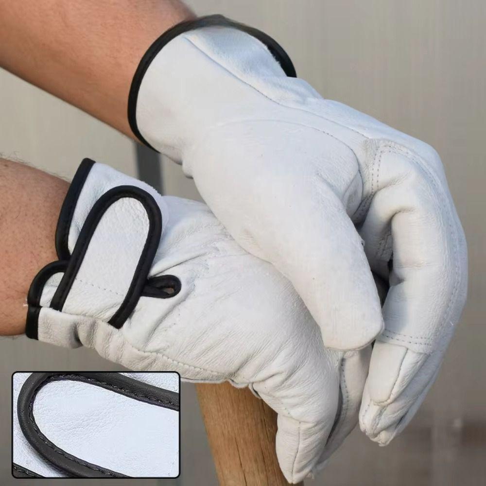 Stretchable Wrist Work Gloves Wear-Resistant Welding Gloves Driver Gloves  Labour Safety Supplies