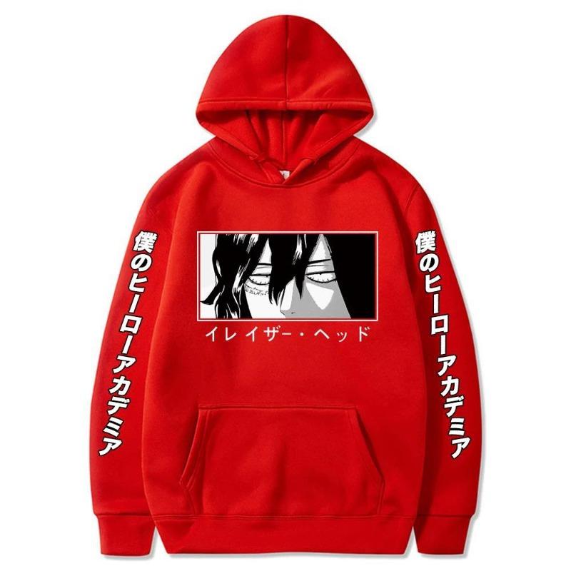 My Hero Academia Aizawa Shota Eyes Cute Anime Printed Hoodie New Men Long Sleeve Sweatshirts Women Streetwear Sudaderas