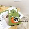 Cute Cartoon Dopamine Knit Crossbody Phone and Coin Bag