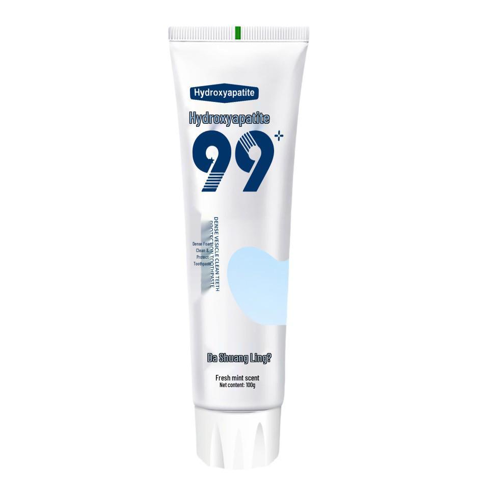 99 Hydroxyapatite Toothpaste: Strengthens Teeth, Protects Gums, Reduces Tartar, Eliminates Bad Breath, Provides Dense Cleansing Foam
