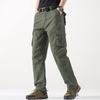 Casual Trousers Men's Autumn Loose Straight Overalls Wear-resistant High-waisted Men's Pants Large Size Autumn Middle-aged Men's Pants