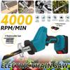88VF 4 Blades Metal Cutting Woodworking with 2 Battery Blue + Black Cordless Reciprocating Saw Chainsaw Rechargeable Electric Jig Saw