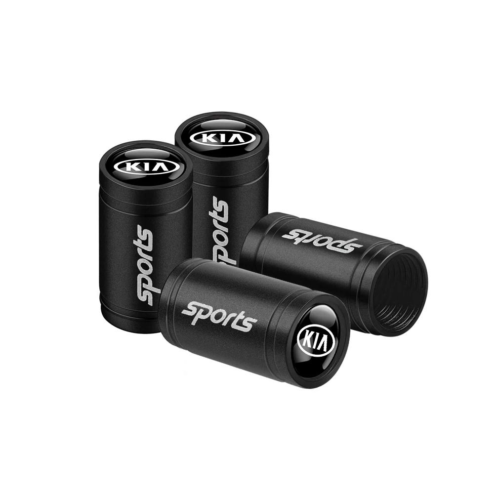 AANW1 4Pcs Aluminum Alloy Car Wheel Tire Valve Caps Stem Cover For KIA Rio Ceed Sportage Cerato Soul Sorento Picanto Optima K1 K2 K3