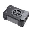 Taillenclip-Ventilator mit Lanyard 5 Geschwindigkeiten USB wiederaufladbar Tragbar Tragbar Nacken hängend Kühlventilator