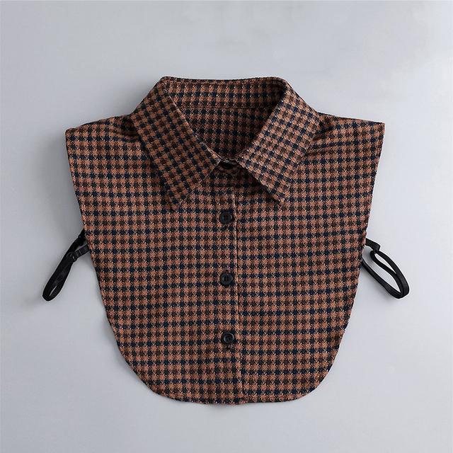 Linbaiway New Lapel Fake Collar Vintage Detachable Shirt Collar for Women Blouse Sweater False Collar Lapel Top Neckwear Ties