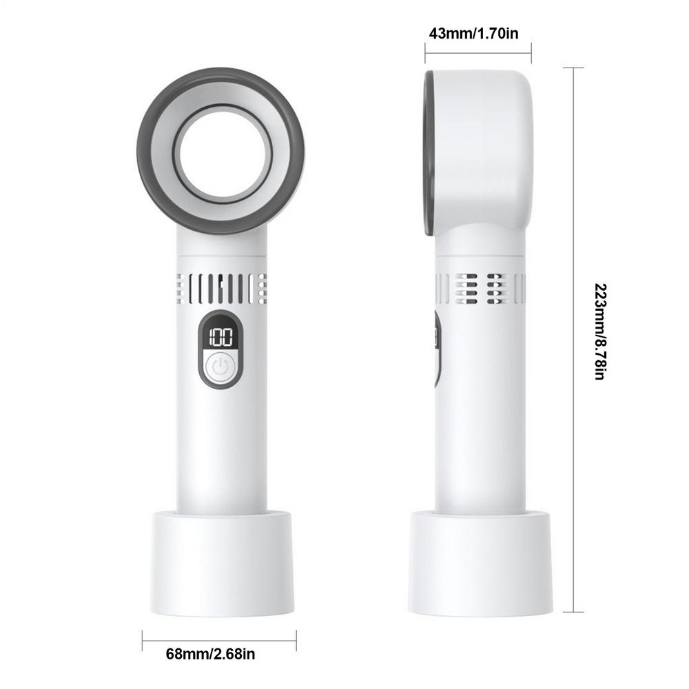 

Вентилятор Бесшумный Портативный Маленький Бесшумный Электрический Вентилятор 5 Регулируемых Скоростей Перезаряжаемый Циркулятор Воздуха Тихий Охлаждающий Цифровой белый