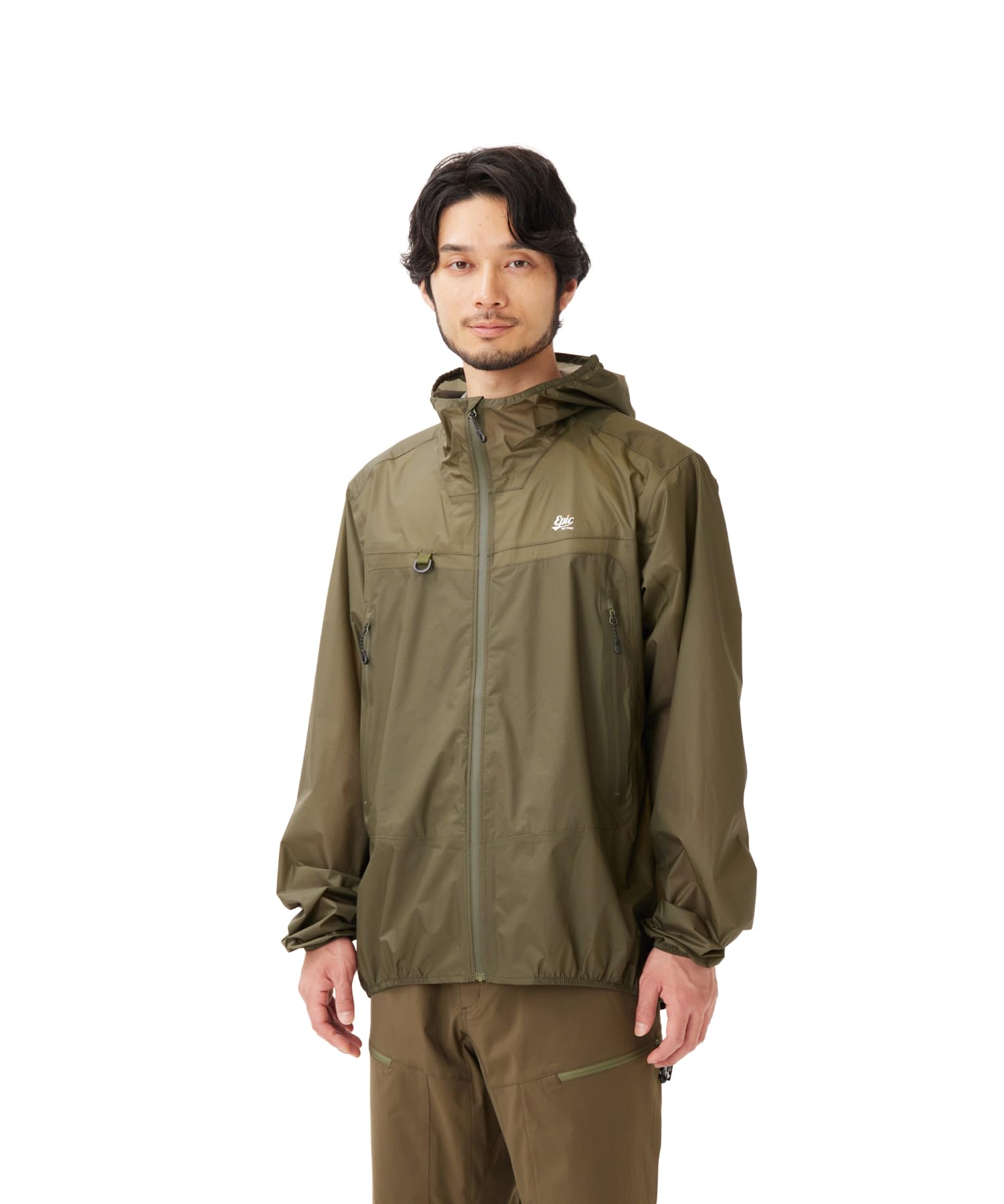 

Snow Peak Backcountry Shell Outer Jacket for Men and Size M EP-JK-26SU003 Women, Olive, оливковый