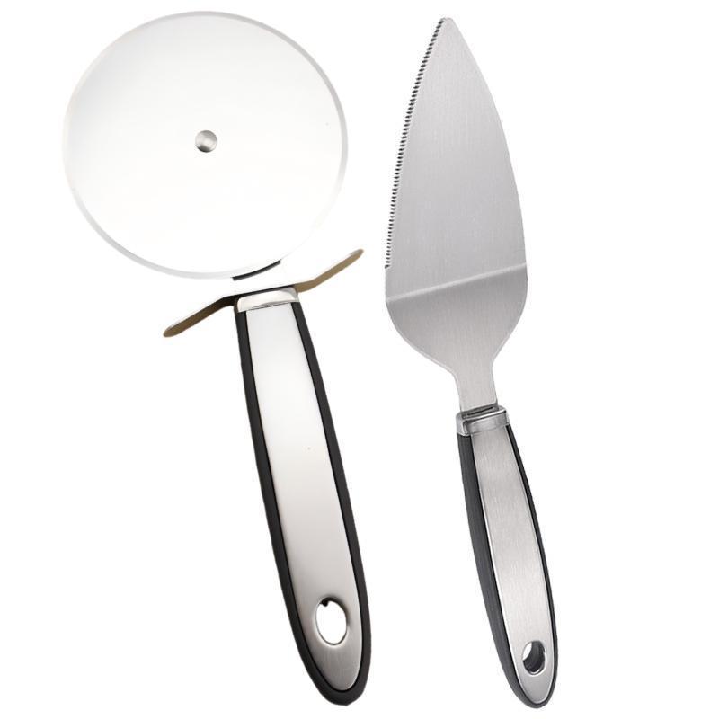 Stainless Steel Pizza Peel And Cutter For Baking And Cooking
