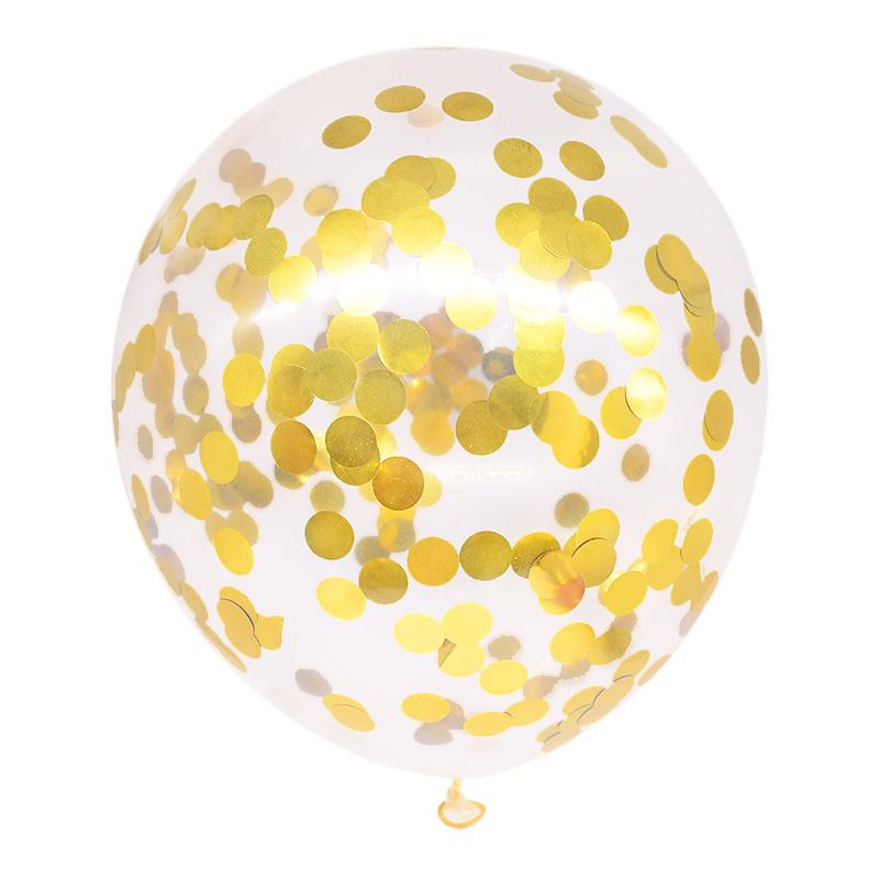 5/10/15pcs Gold Confetti Latex Balloons Glitter Clear Transparent Helium Balloon Wedding Baby Shower Birthday Party Decorations