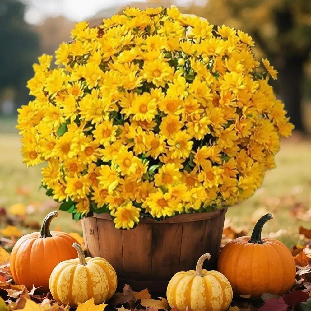 5 Bundle High Fidelity Gradient Artificial Daisy Bouquet  DIY Flower Arrangement