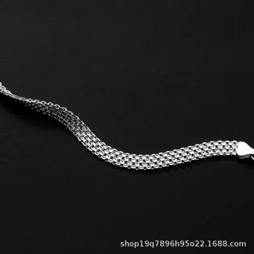European and American Style Wide Chain Bracelet - Unisex, Niche Design