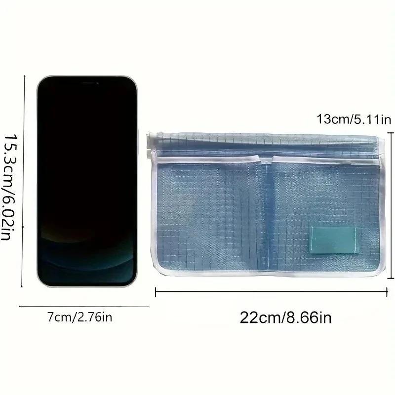 1pc Refrigerator Door Organizer, Fridge Hanging Mesh Bag For Kitchen Storage Bag, Household Sundries Sorting Bag