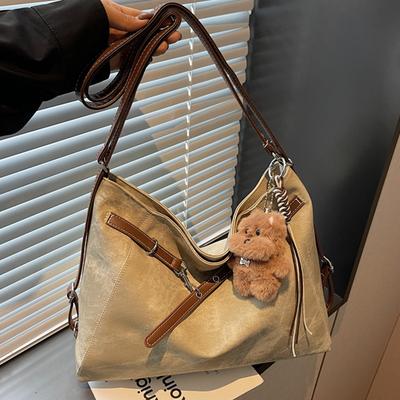 Sac pour femme grande capacité automne nouveau rétro haute valeur sac à bandoulière sac pour les trajets quotidiens sac oblique