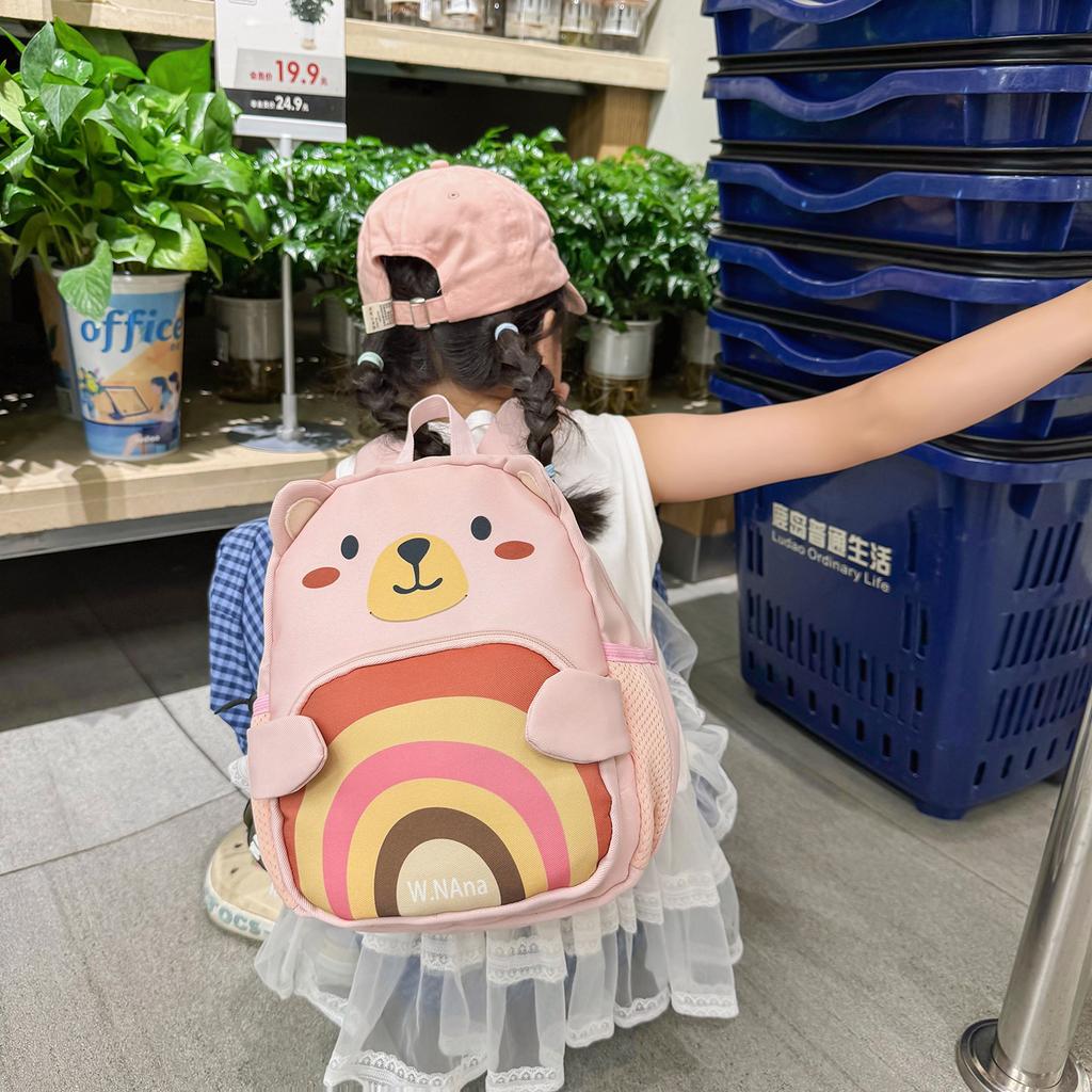 Schoolbag Cute Small Cartoon Backpack Large Capacity Leisure Children Travel Backpack Portable Kindergarten Primary School Bag