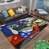 Abstract Cubist Woman Artwork Suitable As a Non-slip Mat for the Living Room or Bedroom Sofa
