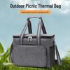 Leak-Proof Insulated Single-Shoulder Lunch Bag - Portable and Fresh-Keeping with Ice Pack for Picnics