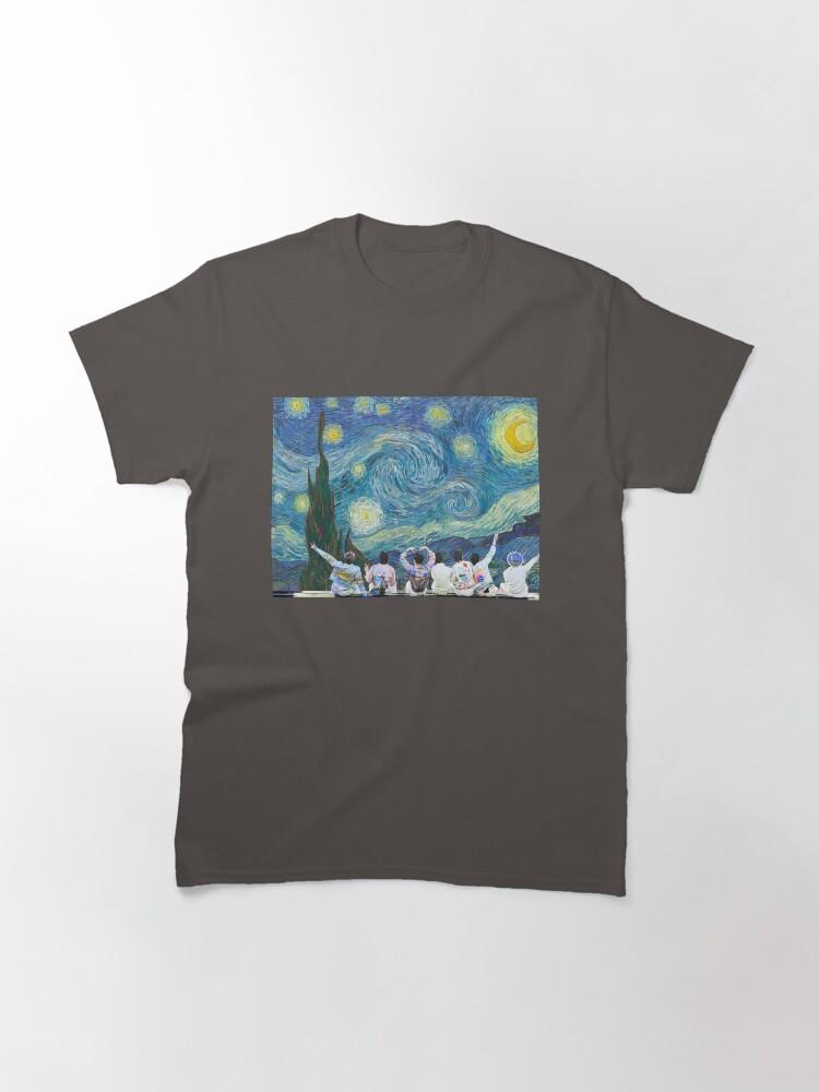 The Starry Night with Classic TShirt 2026 Summer Mens Womens Luxury Fashion Cotton Leisure Street Wear Y2K Oversized Tshirt