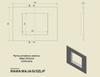 Brushed Steel Frame for MAJA Insert with Guillotine