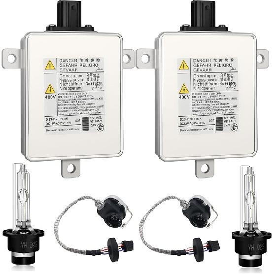 2 Sets HID Headlight Ballast W/Igniter & D2S Bulb Fit For Acura TL TSX ILX ZDX RDX For Honda Odyssey For Mazda 3 5 CX-9,Replace W3T19371 X6T02971