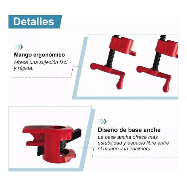 C Clamp for 3/4 Woodworking Pipes