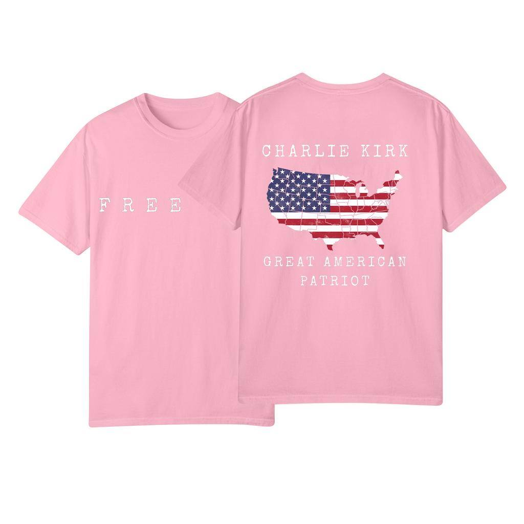 Women's Fashion Casual Printed Short Sleeve Round Neck Pullover Tops