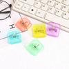 10pcs Square Letter Paper Clip Acrylic Document Folder Reusable Ticket Holder  Students