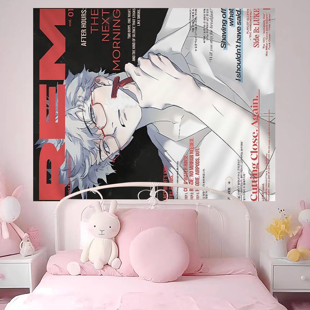 Nerd Project Bl Anime Printed Large Wall Tapestry Hanging Tarot Hippie Wall Rugs Dorm Art Home Decor