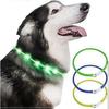 LED Dog Collar Flashing Led Light USB Rechargeable for Pet Outdoor Night