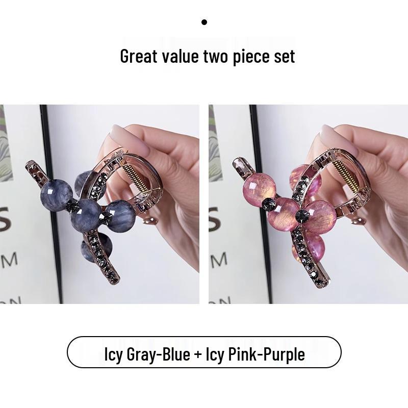 2025 Trendige mittlere Strass-Klammer für Frauen - Leichter Luxus-Stil, Ideal für feines Haar