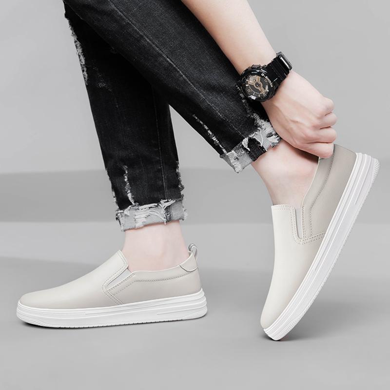 Fashion Fashion Men Outdoor Shoes Genuine Leather Men Handmade Loafers All-match Men Casual Shoes Hollow Out Mens Slip on Walking Shoes