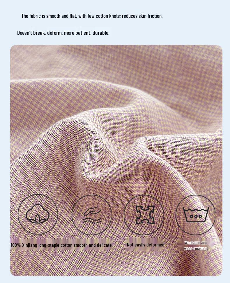 Women's Spring & Autumn Stand-Up Collar Cotton Gauze Pajama Set - Long-Sleeve Cardigan Couple Homewear