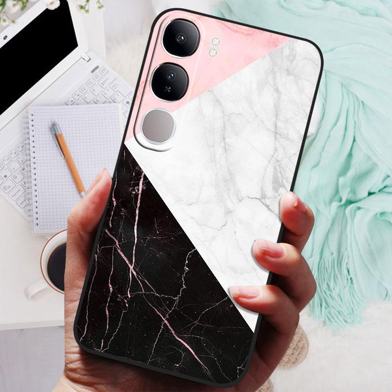 Vivo V40 Lite IDN V40SE Y200 Y300 Telefon Kılıfı Arka Kapak Moda Çiçek Kelebek Yumuşak TPU Kılıflar Vivo V 40 Lite V40 SE İçin