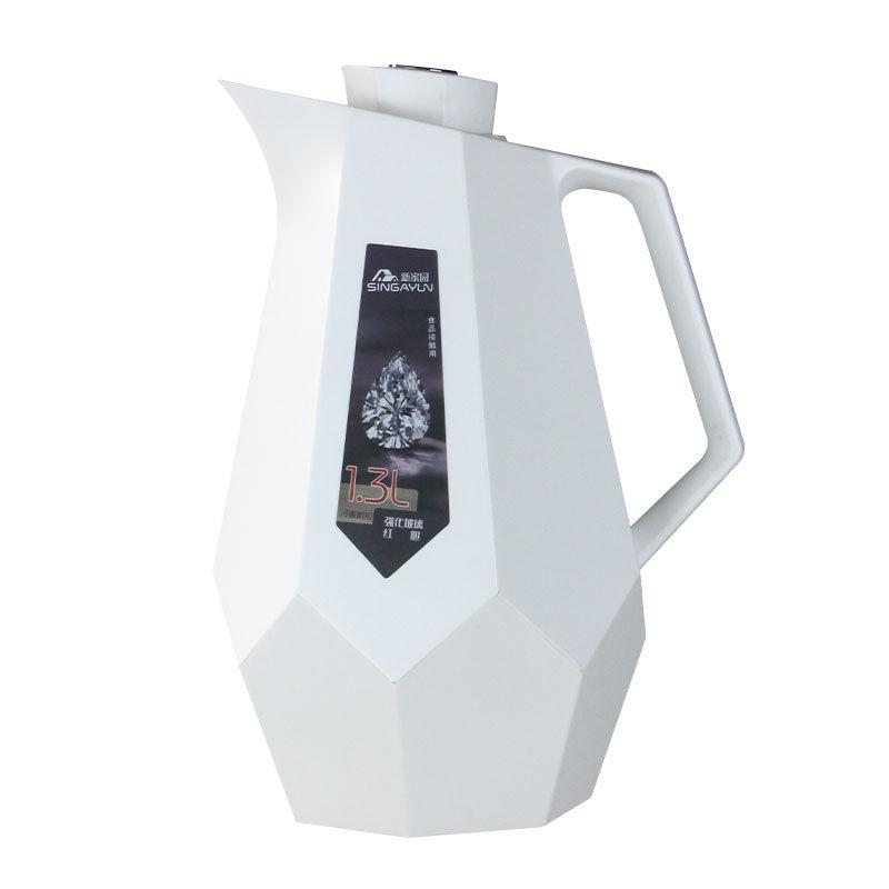 

Новый домашний домашний изолированный горшок Nordic Wind Glass Red Gall вакуумный внутренний горшок Европейская высокая красота грелка теплая кастрюля белый