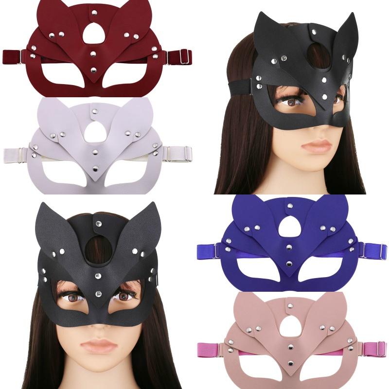 Elegant Fox Mask Made Of High-quality Pu Leather For Halloween Party And Masquerade