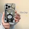 Zhitai Cute Rabbit Cartoon Mirror Case for iPhone 11 Pro Max, 12, 13, and 14 Pro